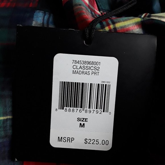 Ralph Lauren RLX Madras Windbreaker NWT Sz M - Picture 4 of 6